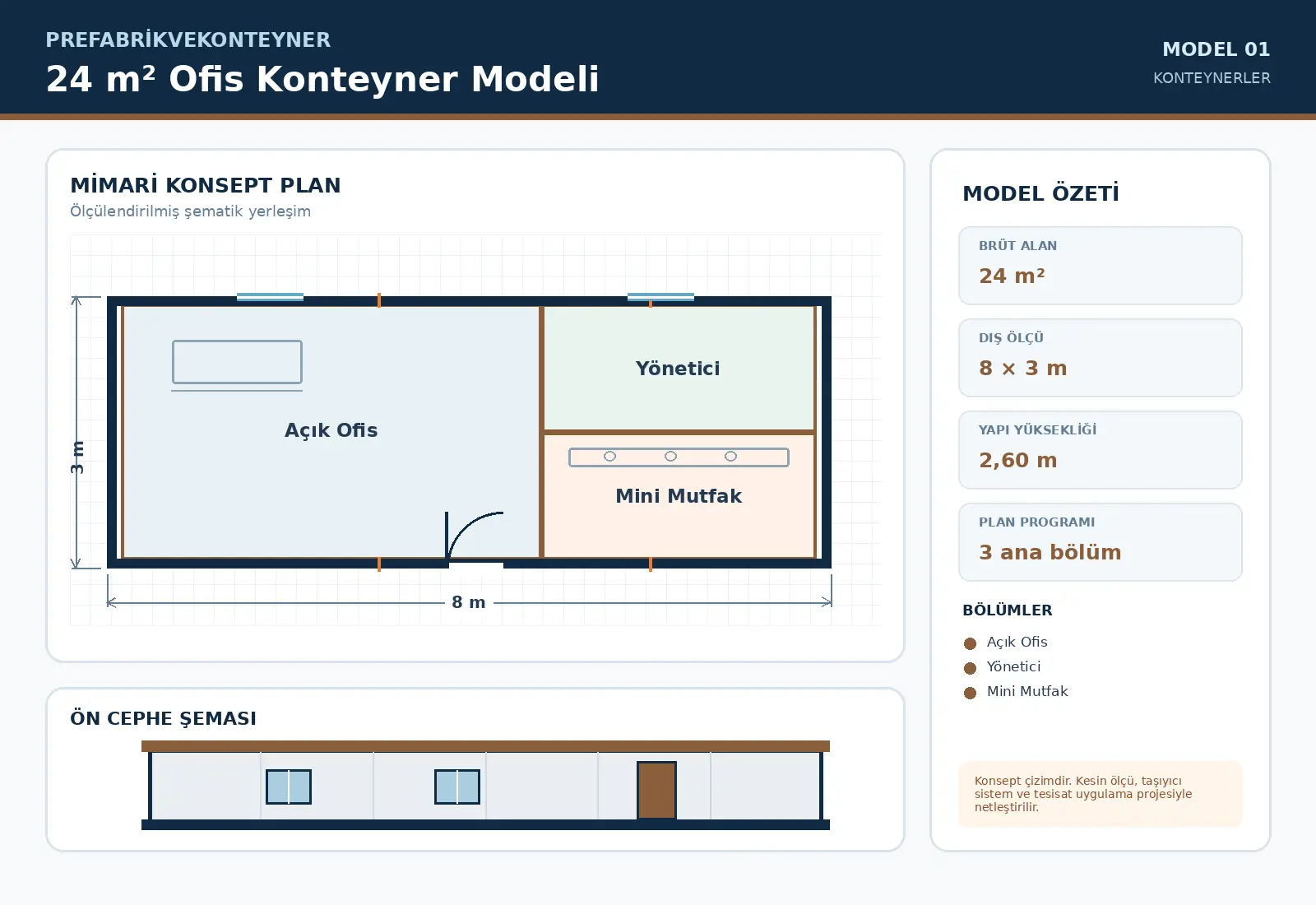 24 m² Office Container Model